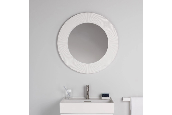 Зеркало Laufen Kartell by Laufen 80 белое округлое, с розеткой
