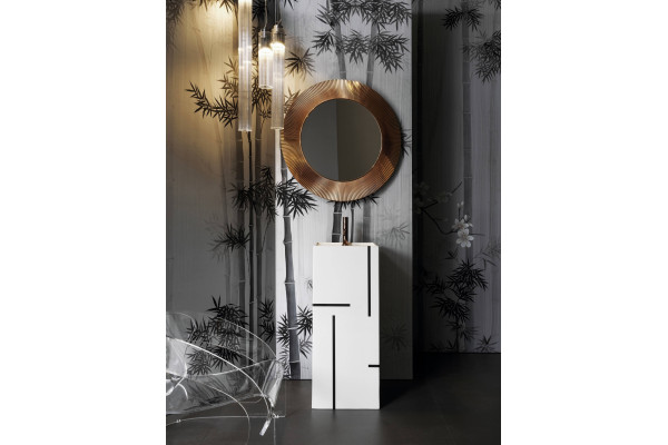 Зеркало Laufen Kartell by Laufen 80 медь округлое,  в современном стиле