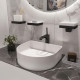Тумба для комплекта Laufen Sonar 4.0542.5.034.143.1 белая матовая, nero marquina, подвесная, с ящиками