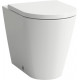 Унитаз приставной Laufen Kartell 8.2333.7.000.000.1 белый, овальный, 37x56 см