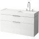 Мебельная раковина Laufen Kartell by Laufen 8.1333.3.000.158.1 прямоугольная, цвет белый