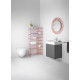 Зеркало Laufen Kartell by Laufen 80 розовое округлое, с розеткой
