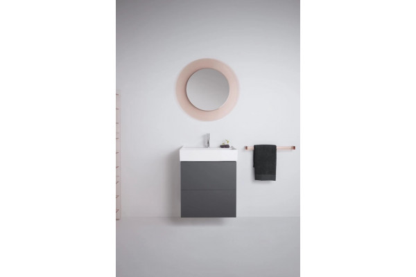 Зеркало Laufen Kartell by Laufen 80 розовое округлое, с розеткой