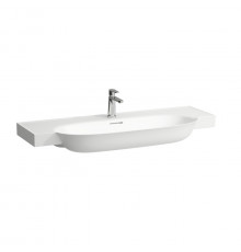 Laufen New Classic Раковина накладная овальная 1200х480х75 мм с 1 отв под смесительс переливом цвет белый LCC с покрытием  LAUFEN Clean Coat