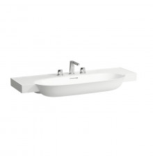 Laufen New Classic Раковина накладная овальная 1200х480х75 мм с 3 отв под смесительс переливом цвет белый LCC с покрытием  LAUFEN Clean Coat