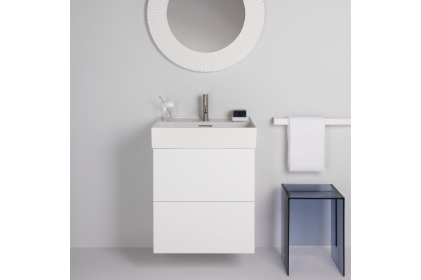 Тумба для комплекта Laufen Kartell by Laufen 4.0756.9.033.640.1 белая матовая подвесная, с ящиками