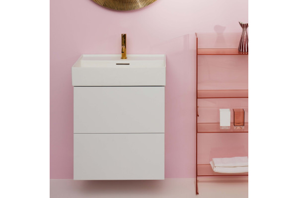 Тумба для комплекта Laufen Kartell by Laufen 4.0756.9.033.640.1 белая матовая подвесная, с ящиками