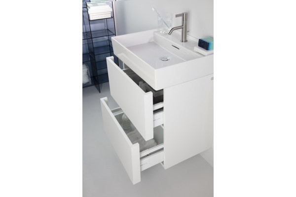 Тумба для комплекта Laufen Kartell by Laufen 4.0756.9.033.640.1 белая матовая подвесная, с ящиками
