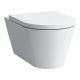 LAUFEN KARTELL Унитаз подвесной 545х370х430 мм. безободковый смыв Rimless цвет белый 8.2033.7.000.000.1