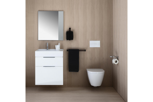 LAUFEN KARTELL Унитаз подвесной 545х370х430 мм. безободковый смыв Rimless цвет белый 8.2033.7.000.000.1