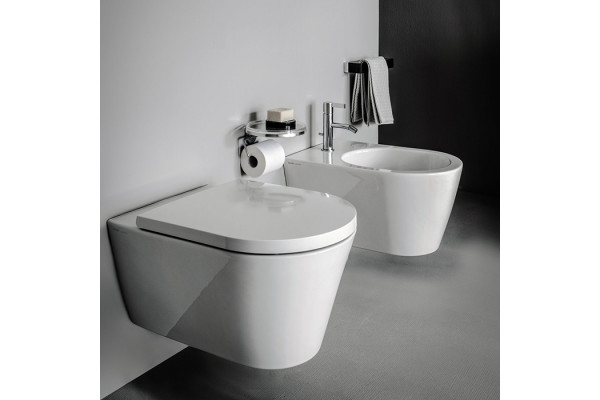 LAUFEN KARTELL Унитаз подвесной 545х370х430 мм. безободковый смыв Rimless цвет белый 8.2033.7.000.000.1