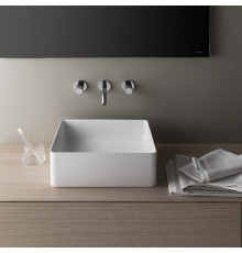 LAUFEN LIVING SQUARE Раковина квадратная 360х360х130 мм без отв. под смесительбез перелива цвет: белый