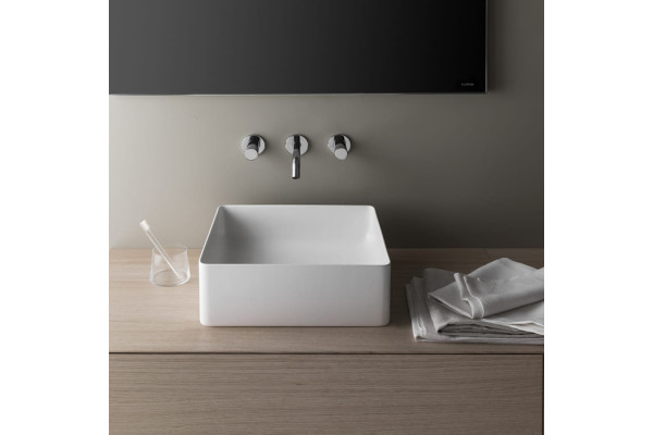 LAUFEN LIVING SQUARE Раковина квадратная 360х360х130 мм без отв. под смесительбез перелива цвет: белый 8.1143.3.000.112.1