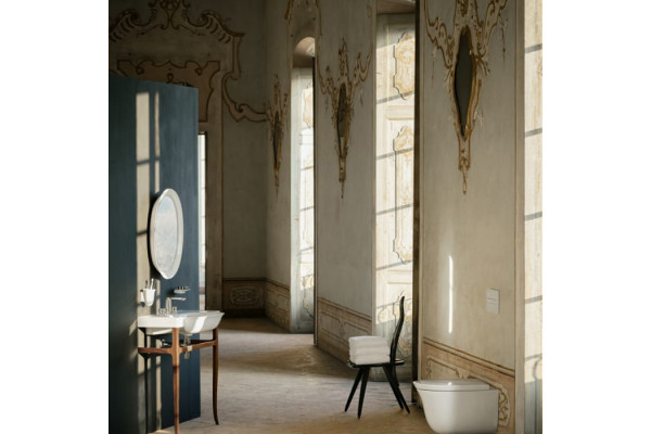 Laufen New Classic Раковина накладная овальная 800х480х75 мм с 3 отв под смеситель без перелива цвет белый 8.1385.5.000.158.1