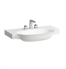 Laufen New Classic Раковина накладная овальная 800х480х75 мм с 3 отв под смеситель без перелива цвет белый LCC с покрытием  LAUFEN Clean Coat