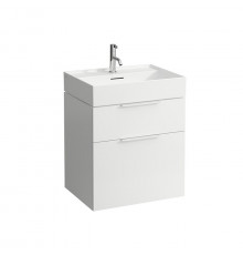 Laufen Kartell Тумба под раковину 810333 595х455х615мм с 2 выдвиж. ящиками с сифоном цвет: белый глянцевый