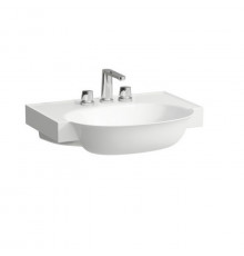 Laufen New Classic Раковина накладная овальная 600х480х75 мм с 3 отв под смеситель без перелива цвет белый LCC с покрытием  LAUFEN Clean Coat