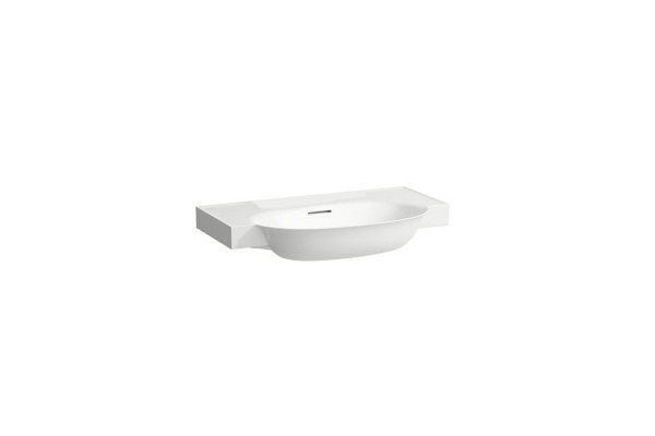 Laufen New Classic Раковина накладная овальная 800х480х75 мм без отв под смесительс переливом цвет белый LCC с покрытием  LAUFEN Clean Coat 8.1385.5.400.109.1
