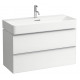 Раковина Laufen Val 8102870001041 95 см цвет белый, прямоугольная, с переливом