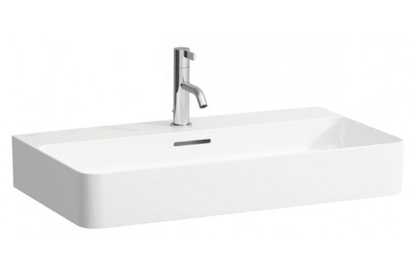Раковина Laufen Val 8102850001041 75 см цвет белый, прямоугольная, с переливом