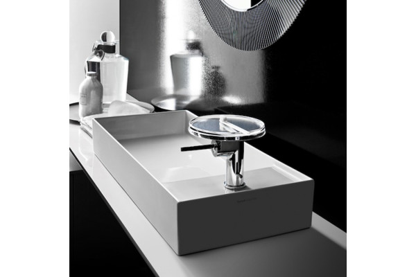Laufen Kartell Раковина-чаша 750х350х120мм без перелива с 1 отв. под смеситель со скр. сливом цвет: белый 8.1233.2.000.111.1