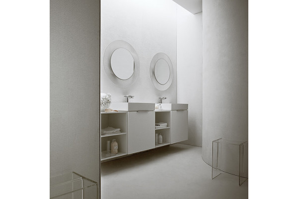 Laufen Kartell Зеркало круглое d=780мм настенное со скрытой подсветкой LED цвет: прозрачный кристал 3.8633.3.084.000.1
