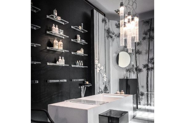Laufen Kartell Зеркало круглое d=780мм настенное со скрытой подсветкой LED цвет: прозрачный кристал 3.8633.3.084.000.1