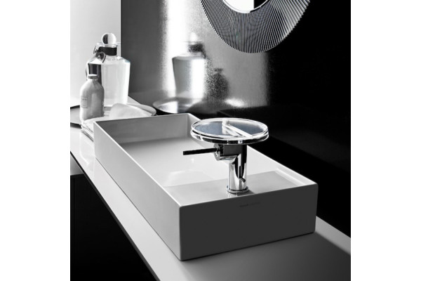 Laufen Kartell Раковина-чаша 750х350х120мм без перелива с 1 отв. под смеситель со скр. сливом с покр. LLC цвет: белый 8.1233.2.400.111.1