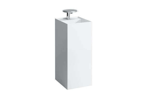 Laufen Kartell Свободност раковина 375х435х900мм без перелива с 1 отв. под смеситель с покр. LLC цвет: белый 8.1133.1.400.111.1