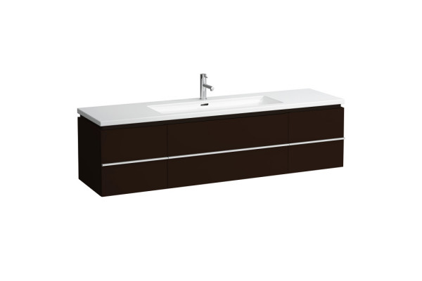 LAUFEN Living Square Тумба под раковину 816438  1791 x 425 x 476 мм 1 выдвижной ящик 2 дверцы мультиколор (продаем с раков 8.1643.8.000.104.1) 4.0136.1.075.999.1 - цвет 37 темно-коричневый