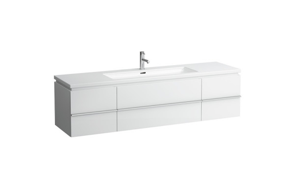 LAUFEN Living Square Тумба под раковину 816438  1791 x 425 x 476 мм 1 выдвижной ящик 2 дверцы мультиколор (продаем с раков 8.1643.8.000.104.1) 4.0136.1.075.999.1 - цвет 37 темно-коричневый