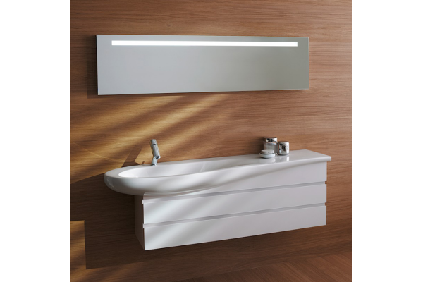 Laufen Alessi One Раковина 1600х500х165мм с 1 отв. под смеситель полка справа с покр. LLC цвет: белый (СО склад продаем с базой 4.2436.0.097.630.1) 8.1497.1.400.104.1