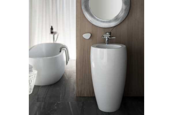 Laufen Alessi One Раковина пристенная 520х530х850мм без отв. под смеситель крепление к стене с покр. LLC цвет: белый 8.1197.1.400.109.1