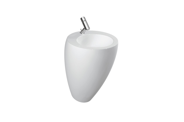 Laufen Alessi One Раковина пристенная 520х530х850мм без отв. под смеситель крепление к стене с покр. LLC цвет: белый 8.1197.1.400.109.1