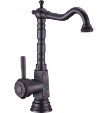 Смеситель Lemark Jasmine LM6605ORB для кухонной мойки однорычажный, черный