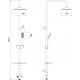 Душевая стойка Lemark LM8804C хром, штанга 102.4 см, шланг 150 см