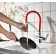 Смеситель Lemark Comfort LM3070C-Red для кухонной мойки однорычажный, высота излива 21 см
