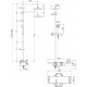 Душевая стойка Lemark Tropic LM7008C хром, штанга 200 см, шланг 200 см