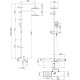 Душевая стойка Lemark Tropic LM7007C хром, штанга 200.8 см, шланг 200 см