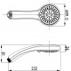 Душевая лейка Lemark LM8021C хром, 5 режимов