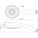 Душевая лейка Lemark LM0135C в современном стиле