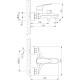 Смеситель Lemark Linara LM0414C для ванны с душем, однорычажный, хром