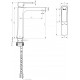 Смеситель Lemark Ursus LM7209BL для раковины однорычажный, черный