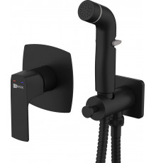 Гигиенический душ Lemark Ursus LM7219BL со смесителем, С ВНУТРЕННЕЙ ЧАСТЬЮ, цвет черный