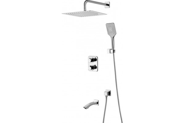Душевой комплект Lemark Yeti LM7842С С ВНУТРЕННЕЙ ЧАСТЬЮ хром, шланг 200 см