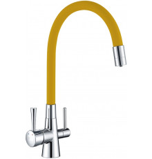 Смеситель Lemark Comfort LM3075C-Yellow для кухонной мойки однорычажный, высота излива 22.8 см