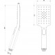 Душевая лейка Lemark LM8123GM графит цвет сталь