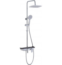 Душевая стойка Lemark Tropic LM7012C хром штанга 196.25 см, шланг двойная оплетка, металлический 150 см