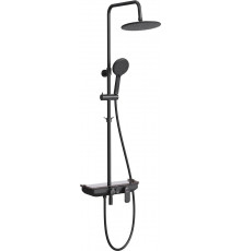 Душевая стойка Lemark Tropic LM7012BL черная цвет черный, штанга 196.25 см