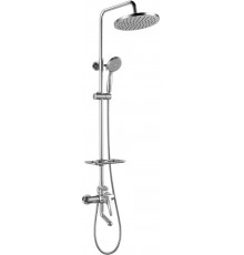 Душевая стойка Lemark Linara LM0462C хром, штанга 164 см, шланг металлический 150 см